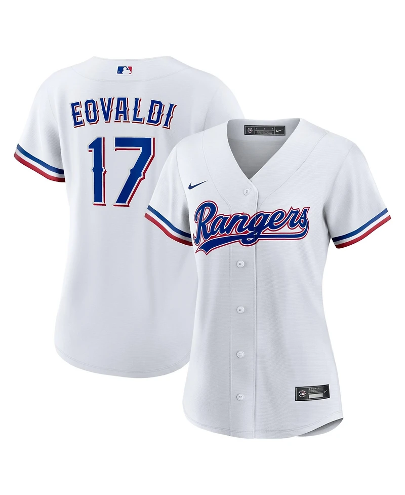 Nike Women's Nathan Eovaldi White Texas Rangers Home Replica Jersey
