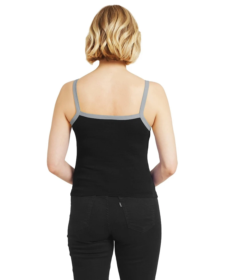 Wear by Erin Andrews Women's Black Las Vegas Raiders Color block Racerback Tank Top