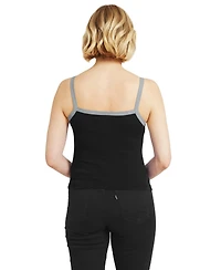 Wear by Erin Andrews Women's Black Las Vegas Raiders Color block Racerback Tank Top