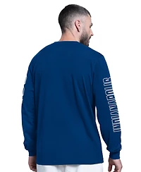 Starter Men's Royal Indianapolis Colts Clutch Hit Ii Long-Sleeve T-Shirt