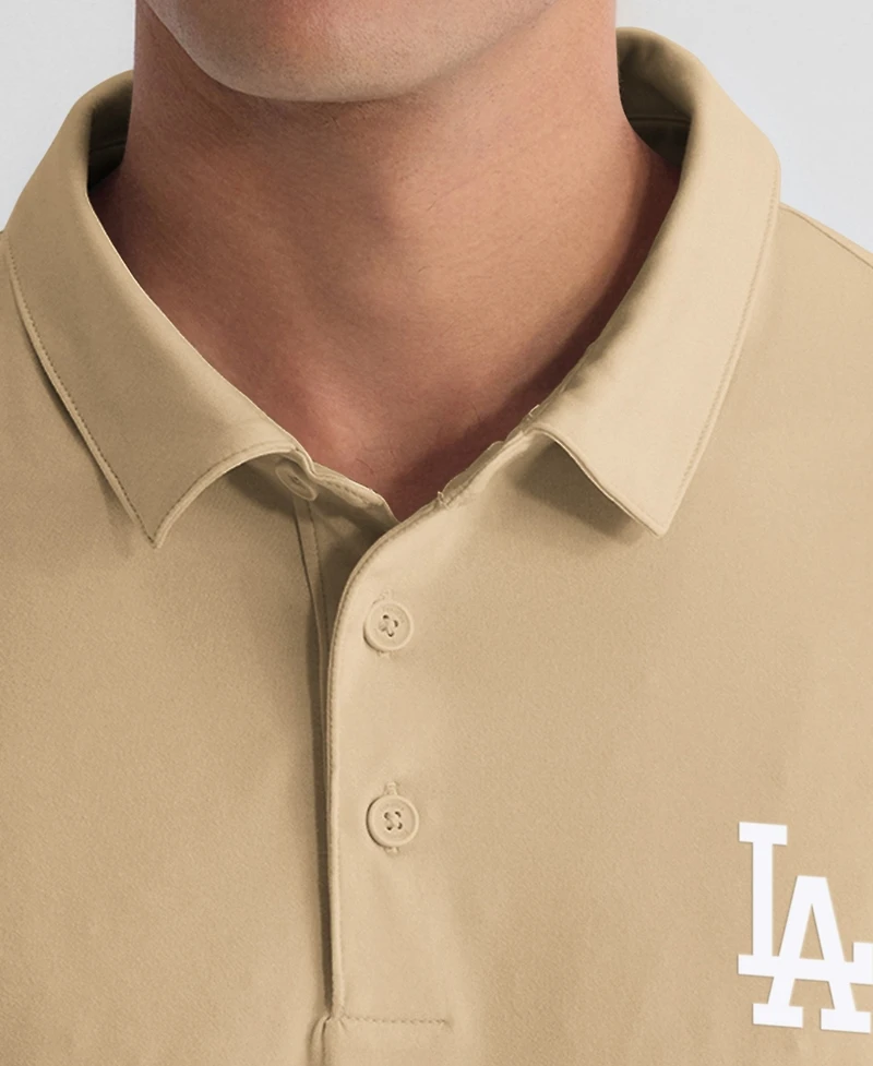Fanatics Men's Khaki Los Angeles Dodgers Clutch Polo Shirt