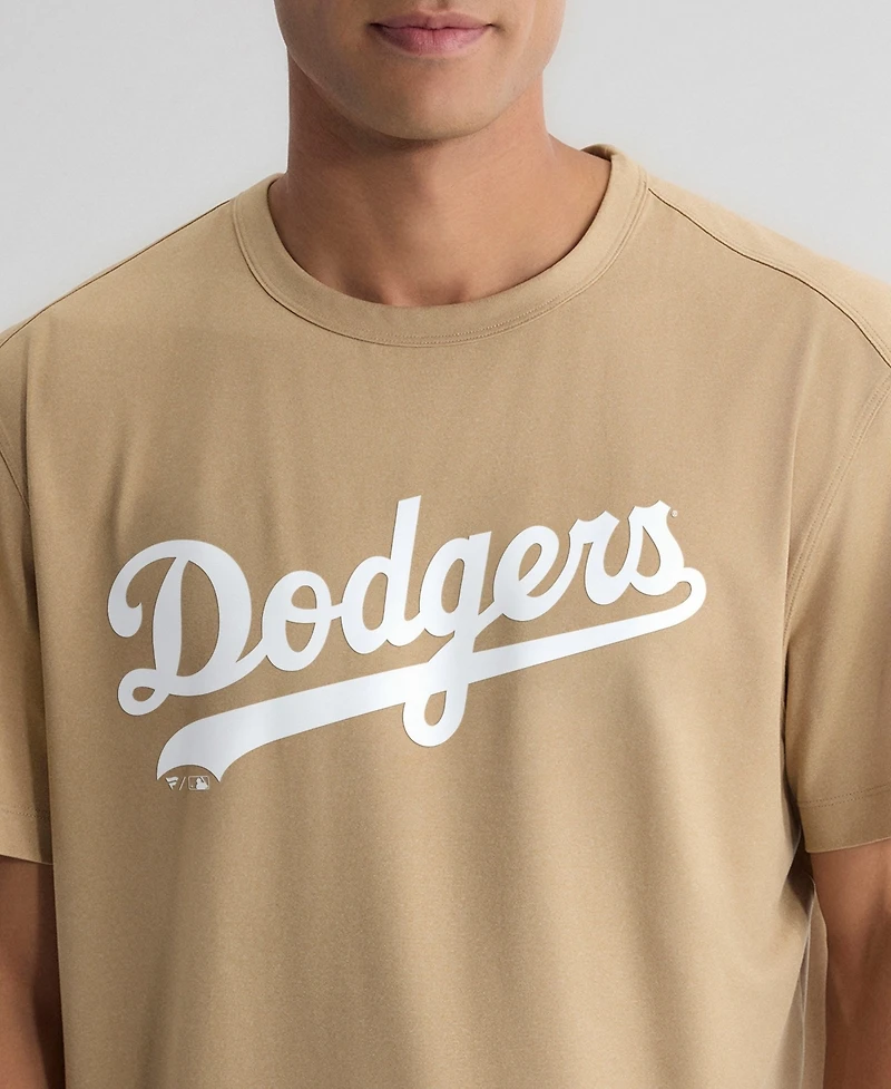 Fanatics Men's Khaki Los Angeles Dodgers Clutch Winning Edge T-Shirt