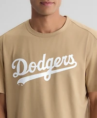 Fanatics Men's Khaki Los Angeles Dodgers Clutch Winning Edge T-Shirt