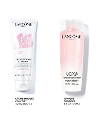 Lancome 2-Piece Tonique Confort Hyaluronic Acid Toner & Creme Mousse Confort Foaming Cleanser Set