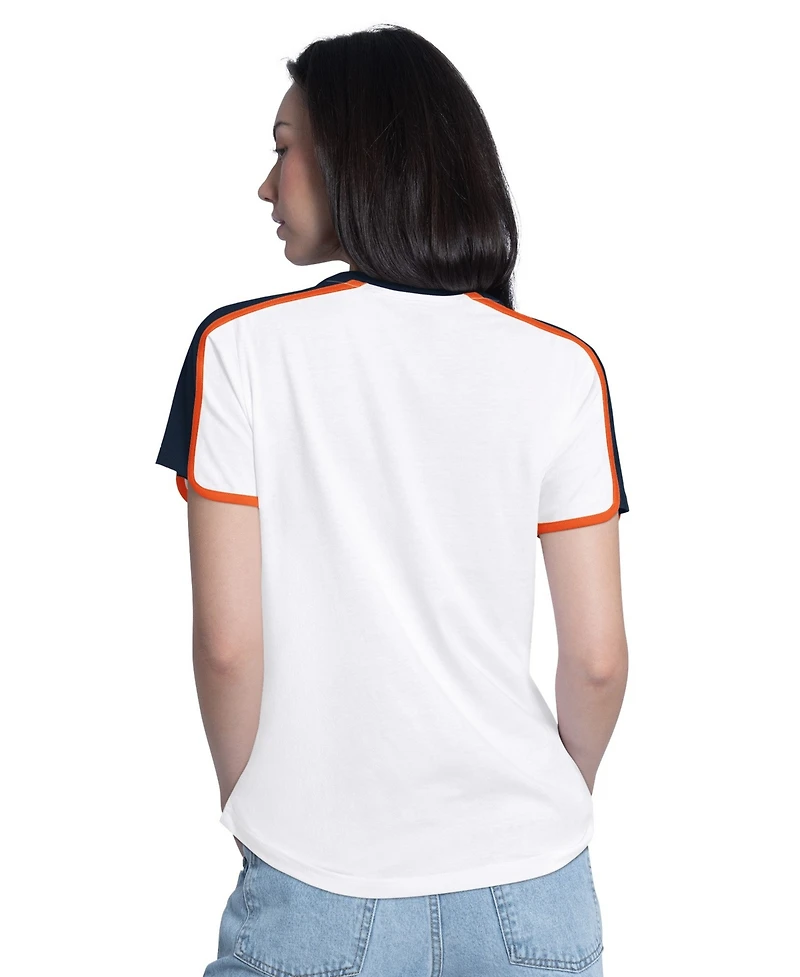 G-iii 4Her by Carl Banks Women's White Detroit Tigers First Lane Fashion T-Shirt