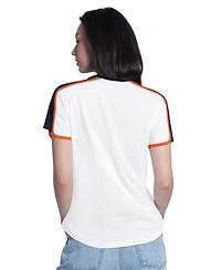G-iii 4Her by Carl Banks Women's White Detroit Tigers First Lane Fashion T-Shirt
