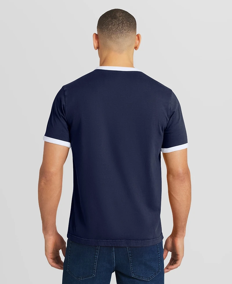 Darius Rucker Collection By Fanatics Men's Navy Tampa Bay Rays Washed Ringer T-Shirt