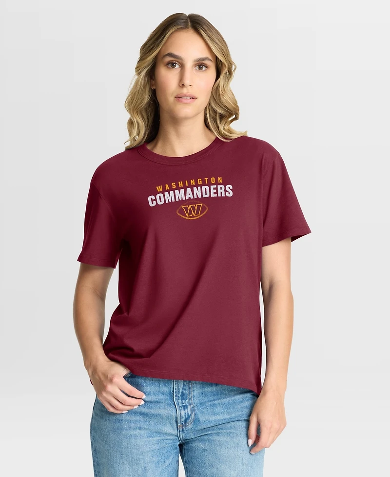 Fanatics Women's Burgundy Washington Commanders Fade Legacy T-Shirt
