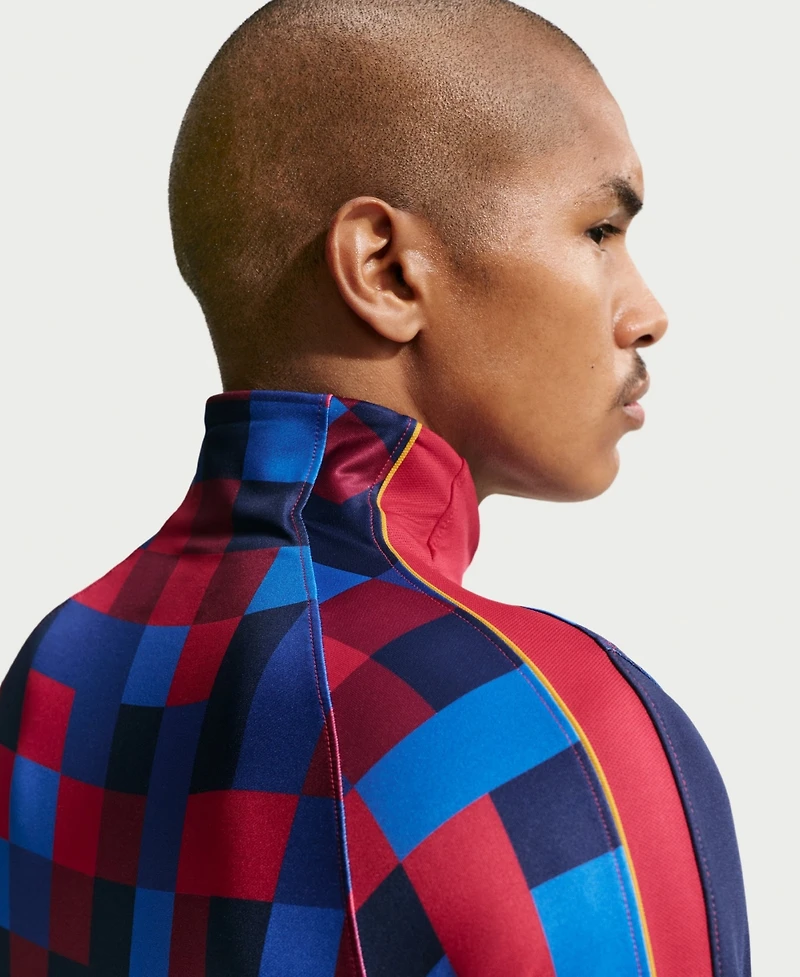 Nike Men's Red Barcelona 2026/27 Strike Drill Quarter-ZipLong sleeves Jersey