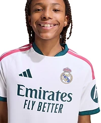 Adidas Big Boys and Girls White Real Madrid 2026/27 Home Replica Jersey