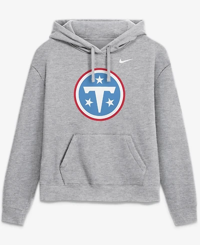 Nike Women's Heather Gray Tennessee Titans Primetime Club Hoodie