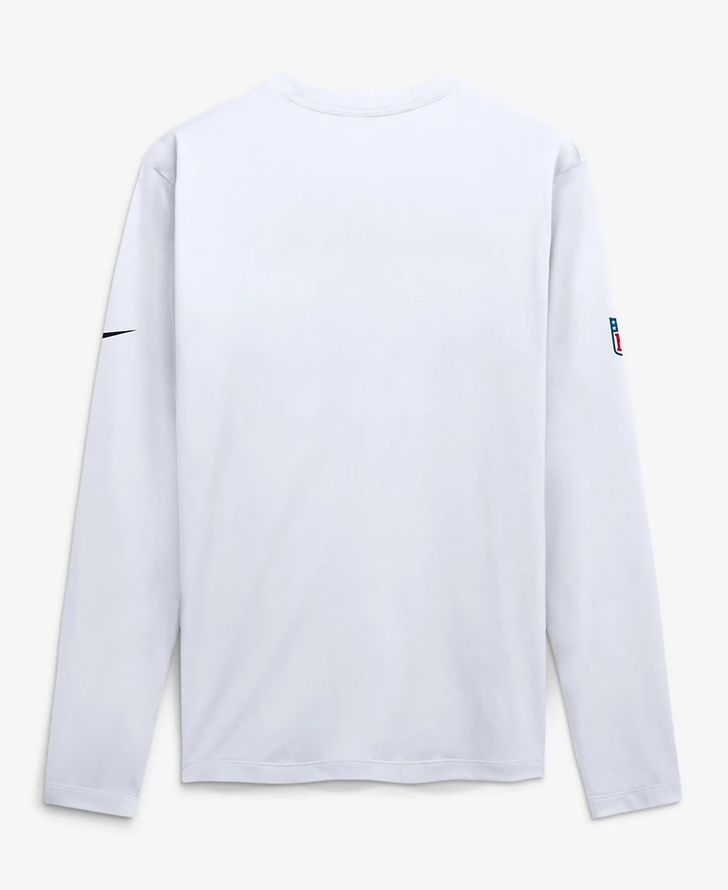Nike Men's White Cincinnati Bengals Legend Small Logo Dri-FITLong sleeves T-Shirt