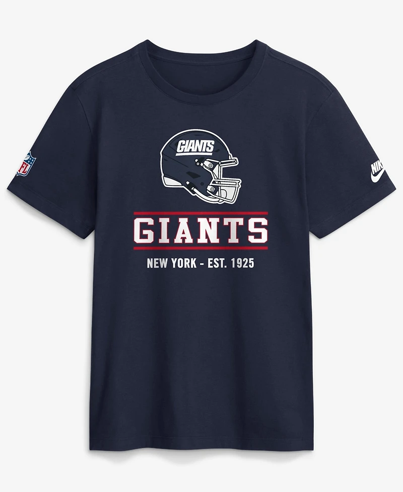 Nike Men's Navy New York Giants Sideline Alternate Final Sprint Dri-fit T-Shirt
