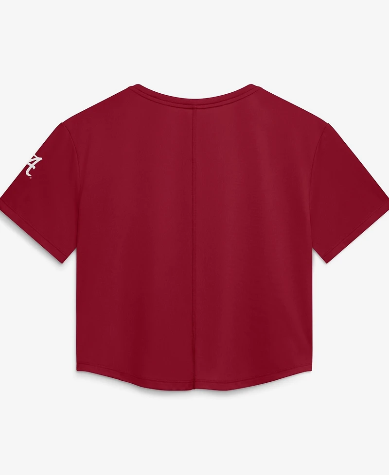 Nike Women's Crimson Alabama Tide Premium Performance Dri-fit Cropped Top