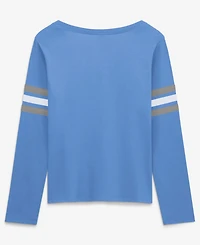 Fanatics Women's Blue Tennessee Titans Team First Coverage Scheme Lace-UpLong sleeves T-Shirt