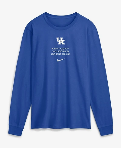 Nike Men's Royal Kentucky Wildcats 2026 Sideline Dri-FITLong sleeves T-Shirt