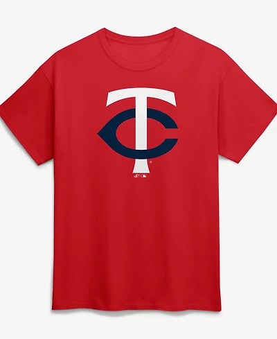 Logo Athletic Men's Red Minnesota TwinsLogo T-Shirt