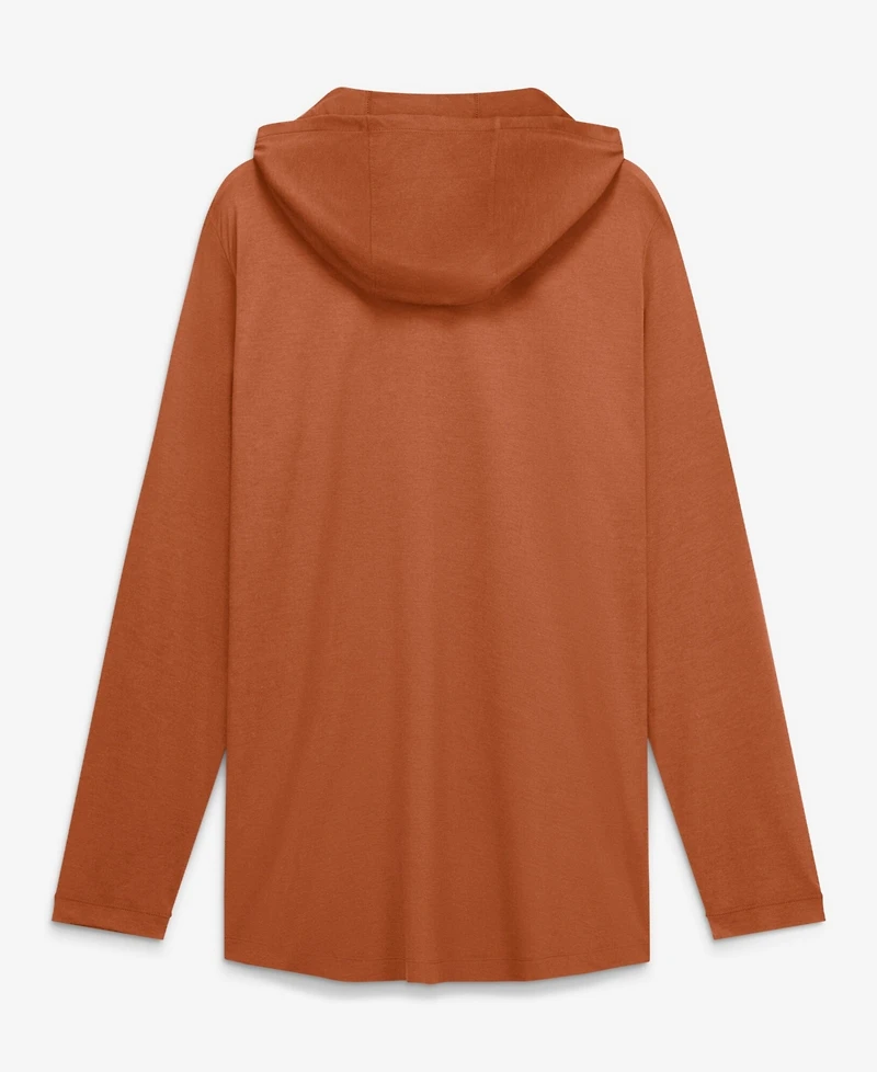 Nike Men's Texas Orange Longhorns Primetime Arch Tri-Blend Dri-FITLong sleeves Hooded T-Shirt