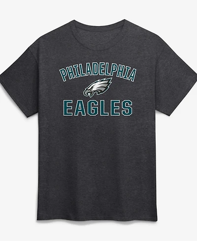 Logo Athletic Men's Charcoal Philadelphia Eagles Cotton Victory Arch T-Shirt