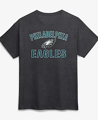 Logo Athletic Men's Charcoal Philadelphia Eagles Cotton Victory Arch T-Shirt
