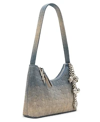 Betsey Johnson Headliner Deboss Top Zipper Shoulder Bag