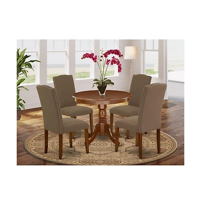 East West Furniture Dining Room Set Mahogany