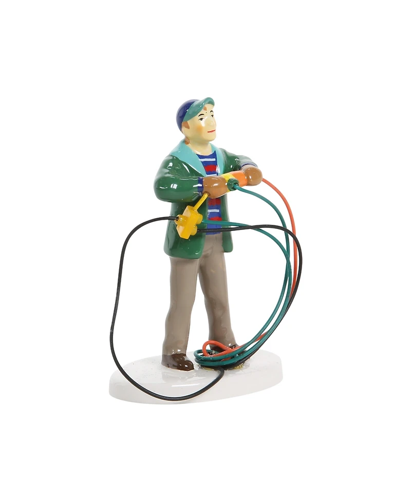 Department 56 Snow Village Fire It Up Dad Christmas Vacation Figure