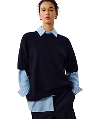 Whistles Women's Fine Knit T-Shirt