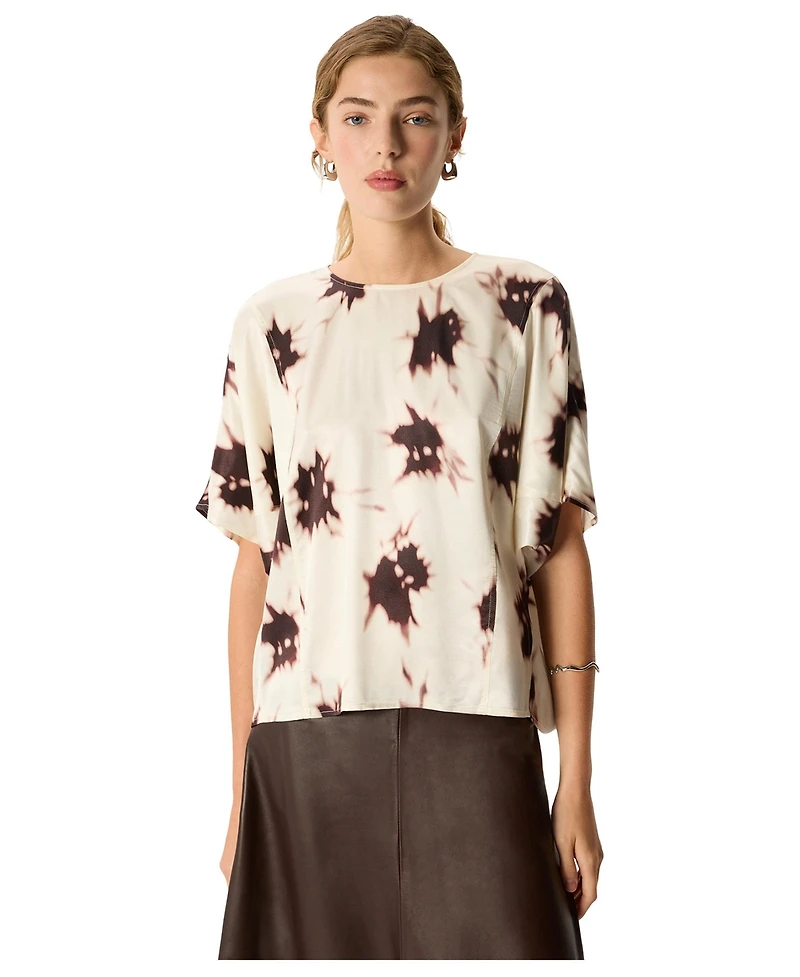 Whistles Women's Shadow Floral Viscose Blouse