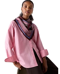Whistles Women's Bib Detail Cotton Poplin Shirt