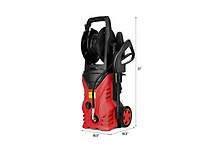 Lucky One 1800W 2030PSI Electric Pressure Washer with Hose Reel, High Pressure Cleaner