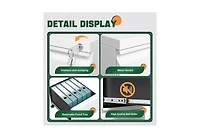 gaomon 2-Drawer Mobile Under Desk File Organizer on Wheels, Metal Filing Cabinet with Lock for A4/Letter/Legal, Smooth Glide Drawers