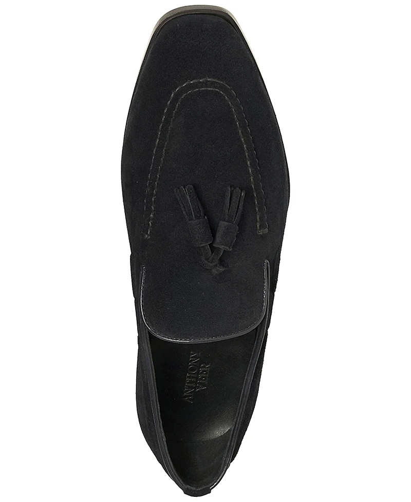 Anthony Veer Men's Napoli Suede Penny Tassel Loafer