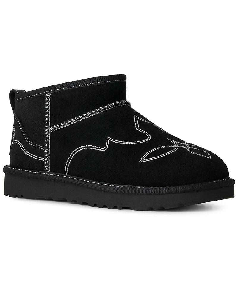 Ugg Women's Classic Ultra Mini Western Slip-On Booties
