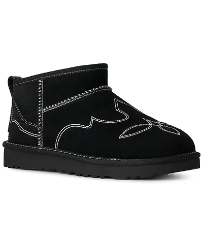 Ugg Women's Classic Ultra Mini Western Slip-On Booties