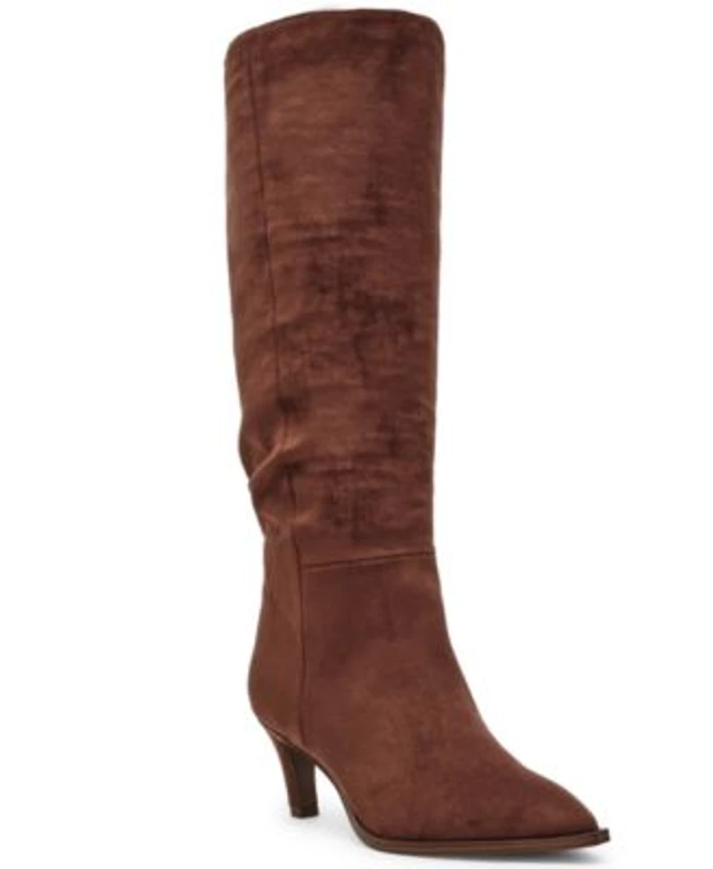 Dv Dolce Vita Womens Heksly Tall Slouchy Heeled Dress Boots Regular Wide Calf