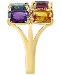 Effy Collection Multi-Gemstone (7 ct. t.w.) & Diamond (1/10 ct. t.w.) Ring in 14k Yellow Gold