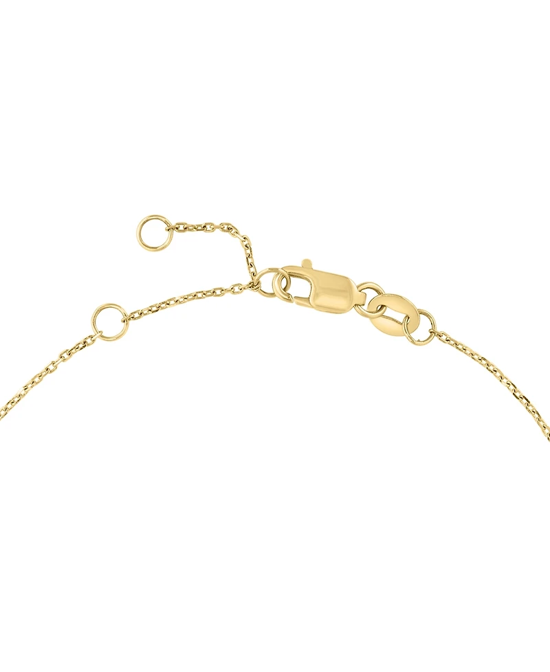 Effy Collection Blue Topaz (1/6 ct. t.w.) & Diamond (1/10 Pendant Necklace 14k Yellow Gold (Also Multi-Gemstone)