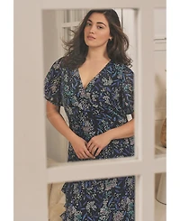 Avenue Women's Maxi Ruffle Dress