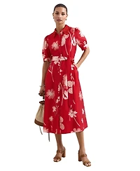 Phase Eight Women's Delphine Midi Dress Self-Tie Waist