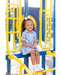 Florence Eiseman Toddler Girls 2T - 8 School Print Performance Knit Dress