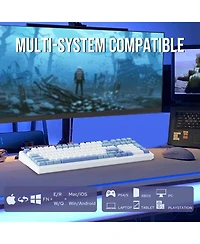 Aula F99 Pro Wireless Mechanical Gaming Keyboard, Tri-Mode Connectivity, Rgb Backlit, Gasket Structure