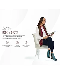 L'Artiste Women's Rodeha Bootie with Buckle Closure