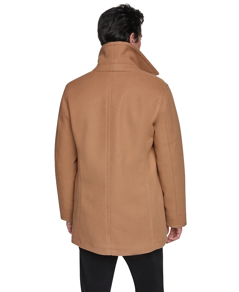 Dkny Men's Faux Wool Peacoat