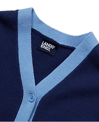 Lands' End Big Girls Plus Long Sleeve Cardigan