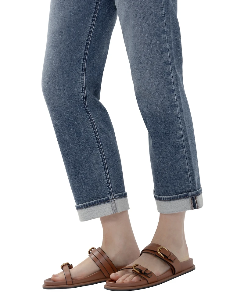 Silver Jeans Co. Women's Chelsea Straight Low-Rise Straight-Leg