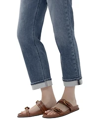 Silver Jeans Co. Women's Chelsea Straight Low-Rise Straight-Leg