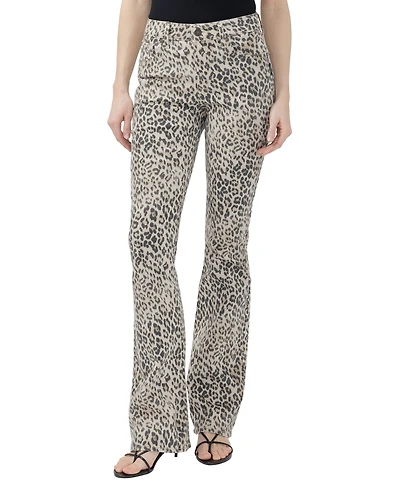 Silver Jeans Co. Women's Avery High-Waisted Leopard-Print Denim