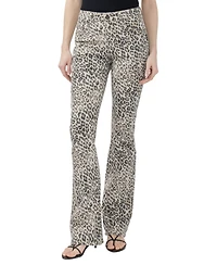 Silver Jeans Co. Women's Avery High-Waisted Leopard-Print Denim