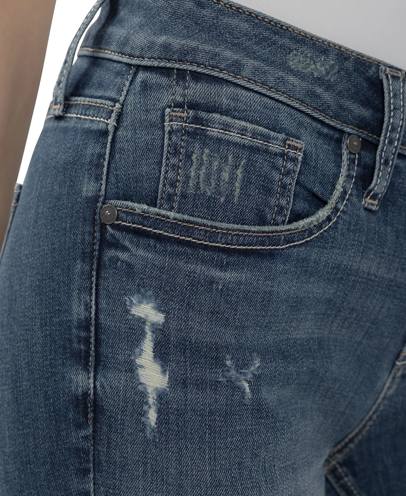 Silver Jeans Co. Women's Girlfriend Mid-Rise Skinny Denim